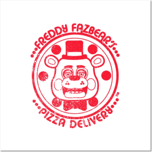 freddy fazbear pizza delivery Wall Art by barbados